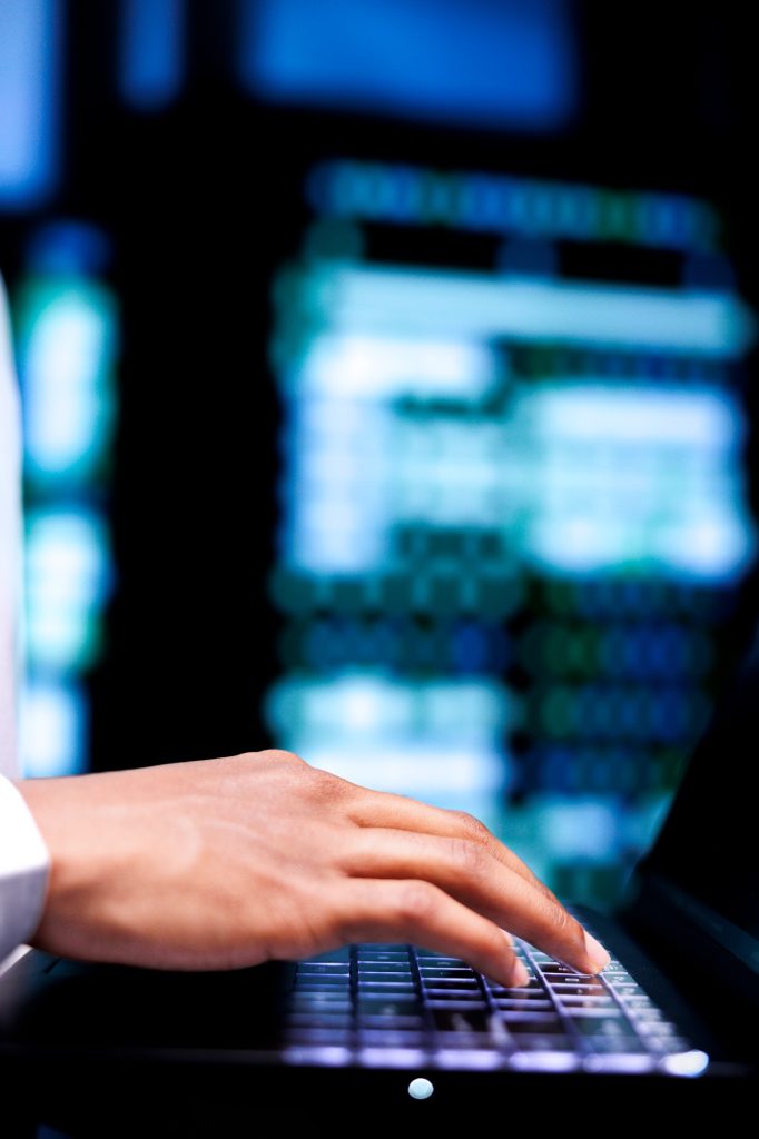 Engineer fixing VPN servers